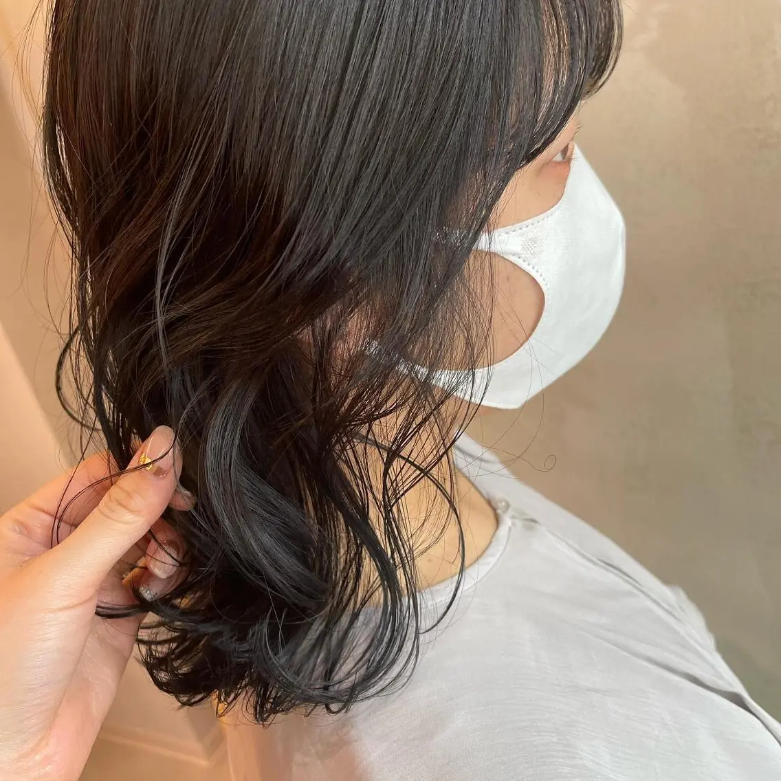 ミディアム カラー ヘアアレンジ イルミナカラー 髪質改善 レイヤーカット 外ハネヘア 縮毛矯正 ❥【韓国風ヘア】 stylist 林❥のエステ・リラクイメージ