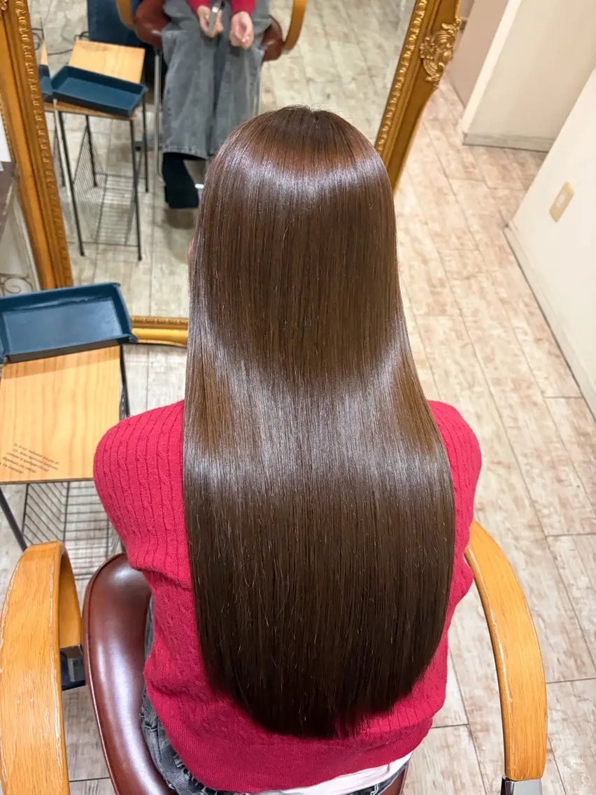 ロング カット ヘアカラー 【艶髪カラー】 omiのヘアスタイル