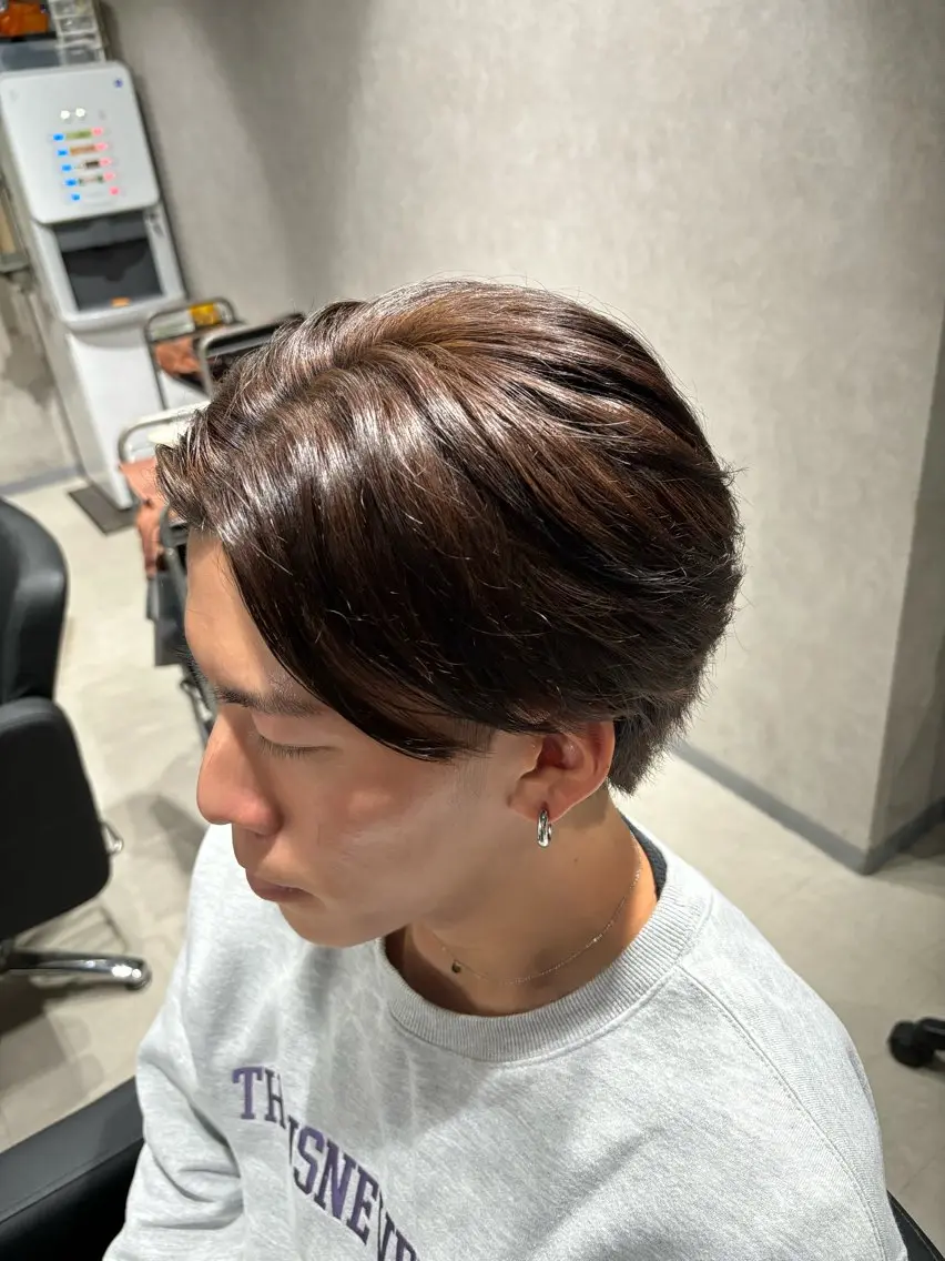 パーマ メンズ 縮毛矯正 カット 縮毛矯正 _WHITE / KENTOのヘアスタイル