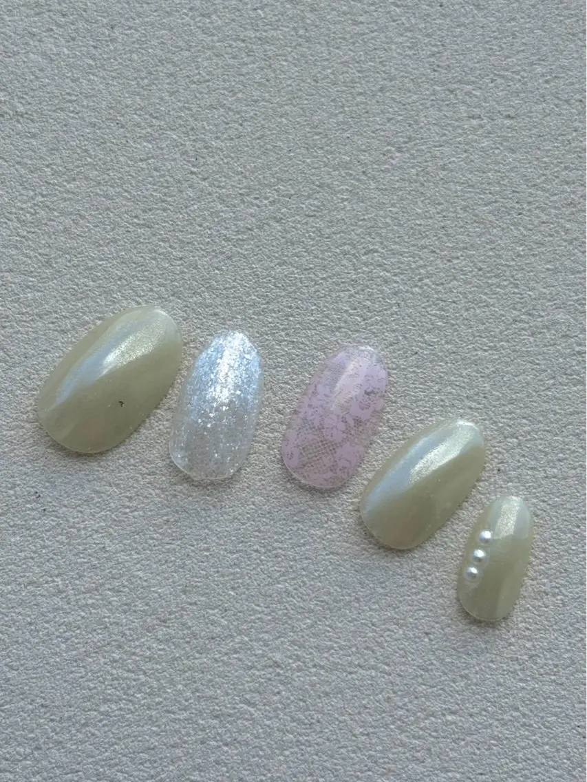 ネイル フラッシュネイル レース ピンク ハンドネイル fun the nail ayakaのネイルデザイン