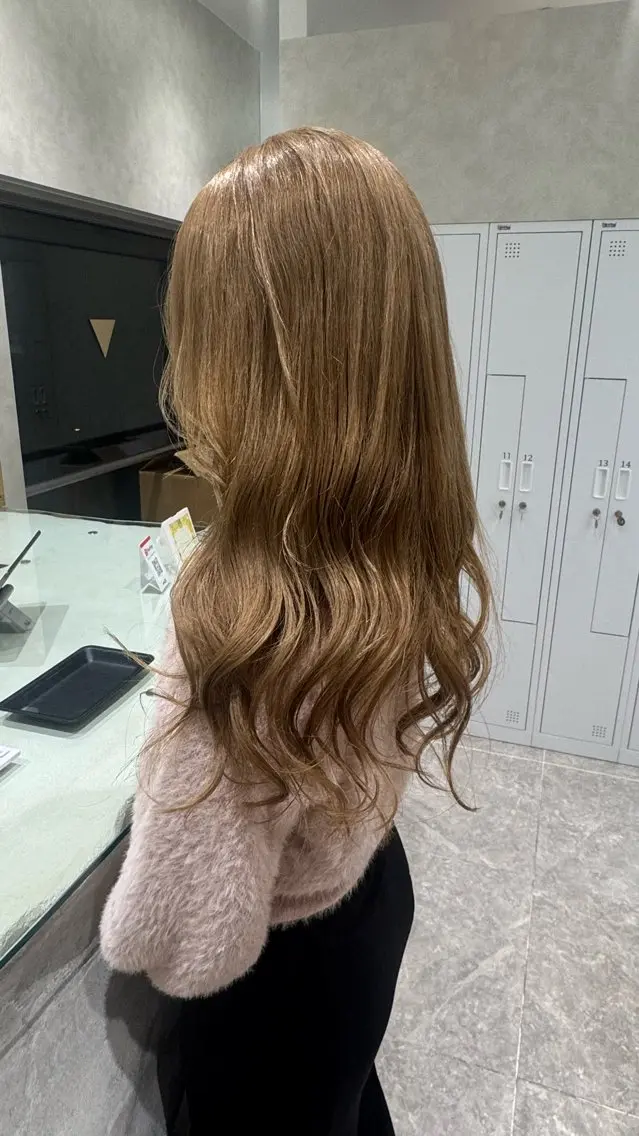 セミロング カラー 札幌ブリーチカラー/ ダブルカラー/ドイのヘアスタイル