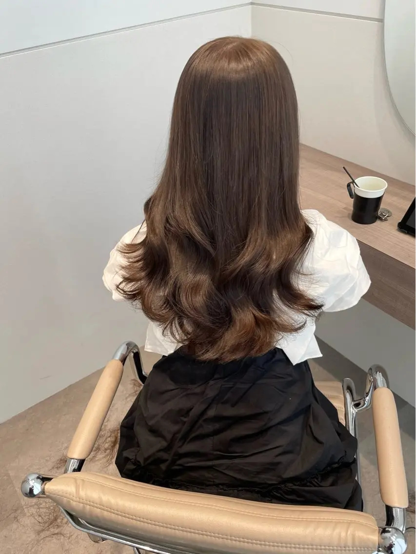 セミロング カラー ヘアカラー トリートメント 上品ヘア🤍顔周り/ レイヤー✨/林遼一郎のヘアスタイル