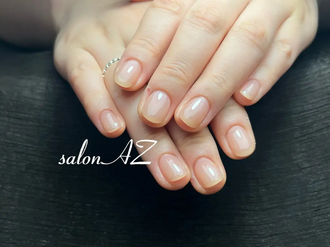 ネイル アートネイル 長さ出し フットネイル フレンチネイル ジェルネイル ハンドネイル salon AZのネイルデザイン
