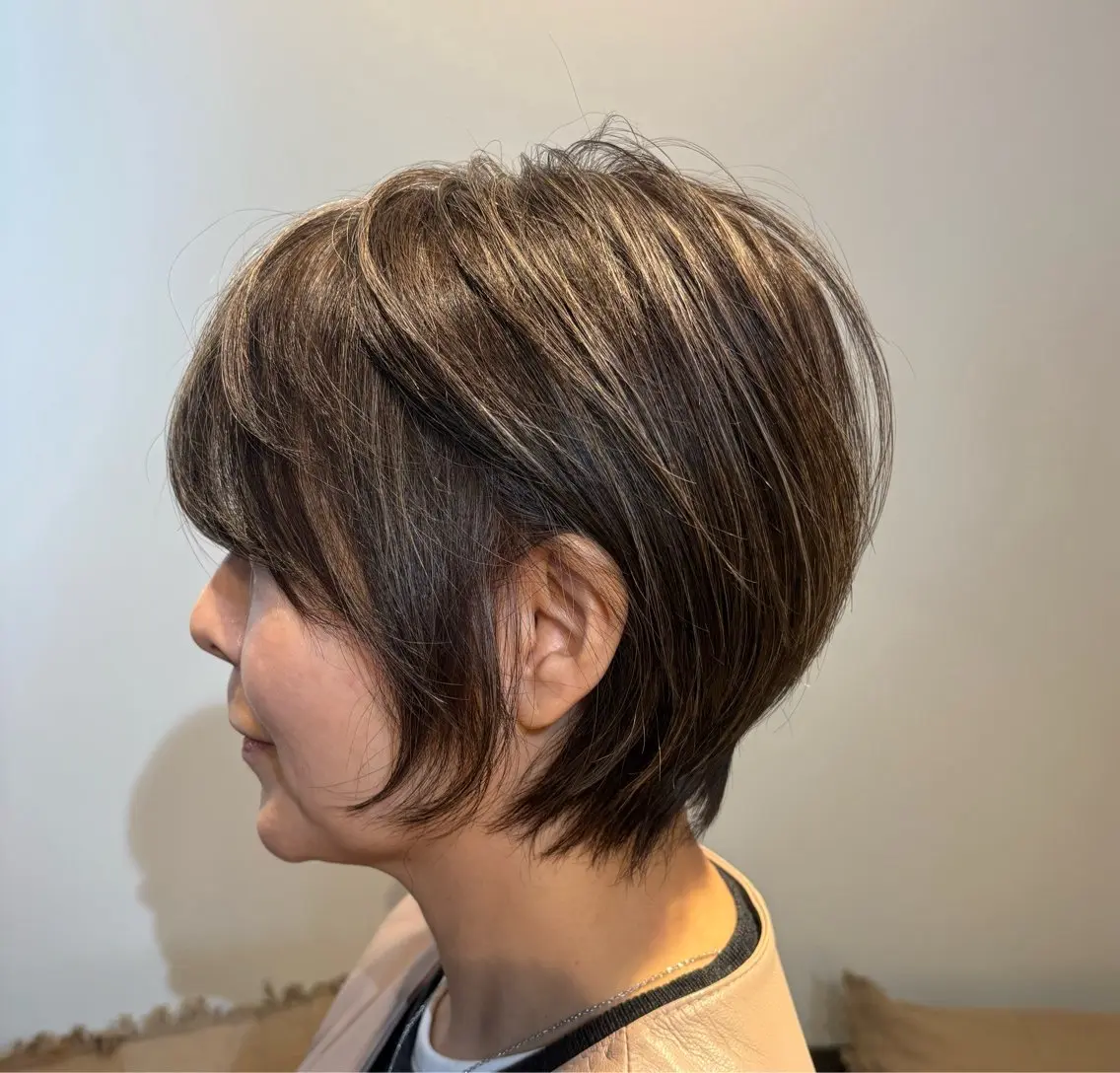 ショート ハイライト/ショート 松倉のヘアスタイル