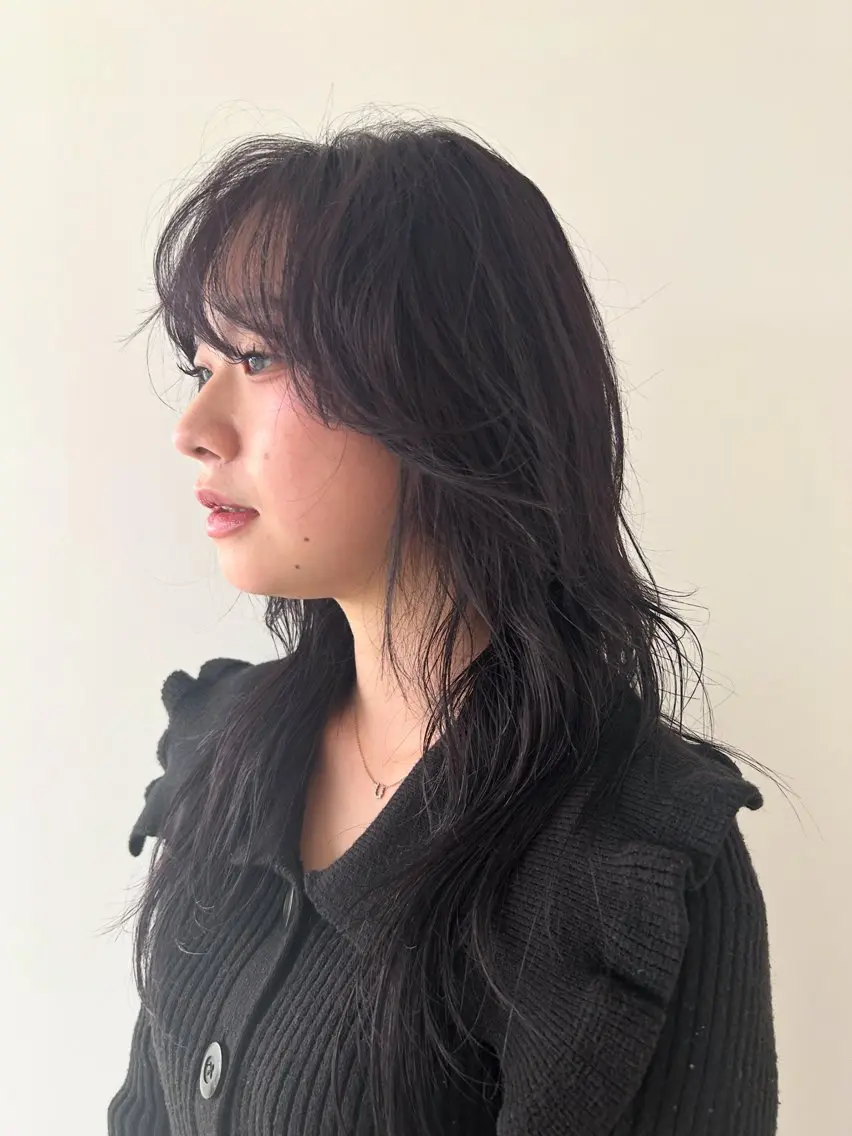 ロング カラー カット ヘアカラー トリートメント ケアパーマ/ケアブリ ーチdaisukeのヘアスタイル