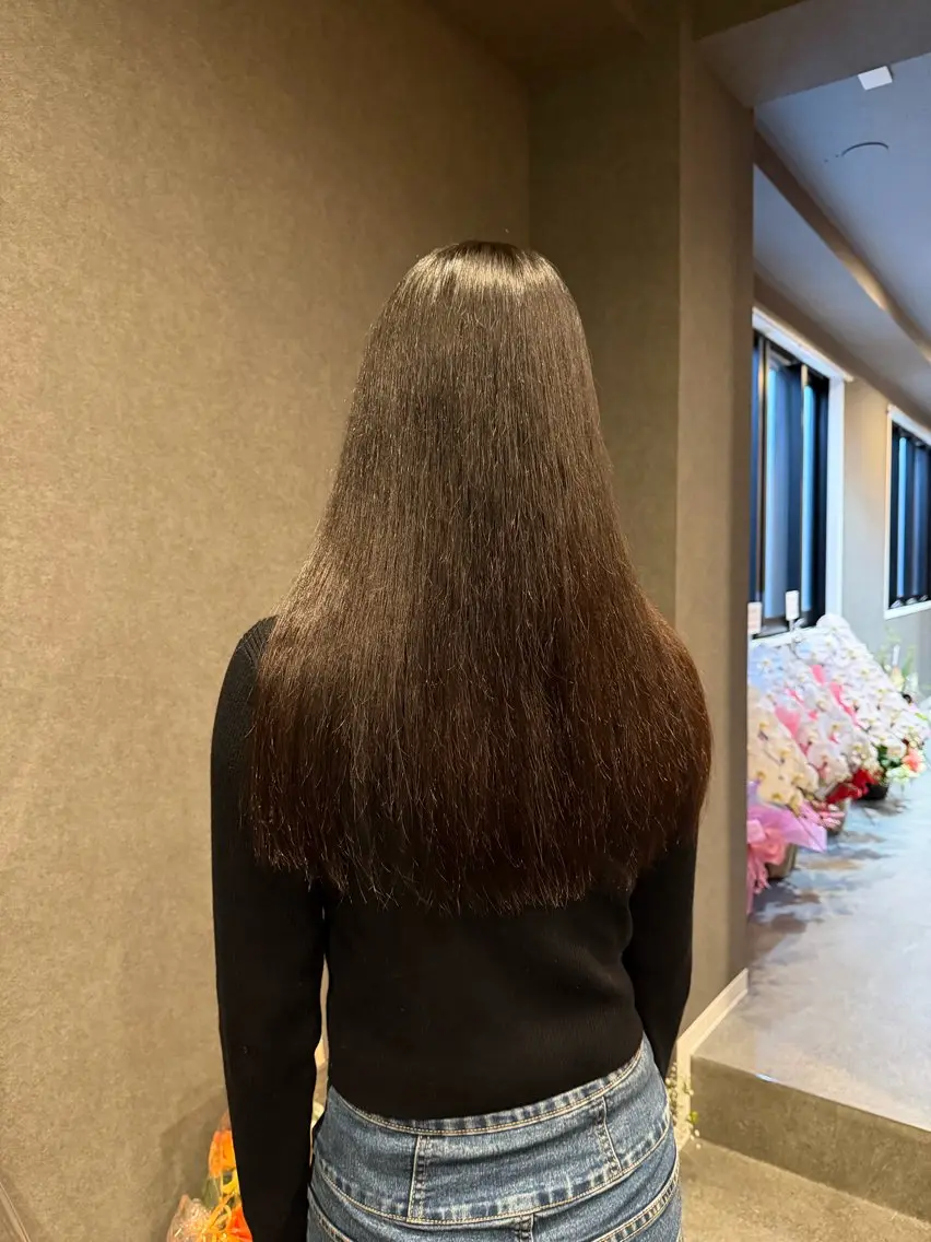 ロング ロング 縮毛矯正 トリートメント SHIINA シイナのヘアスタイル