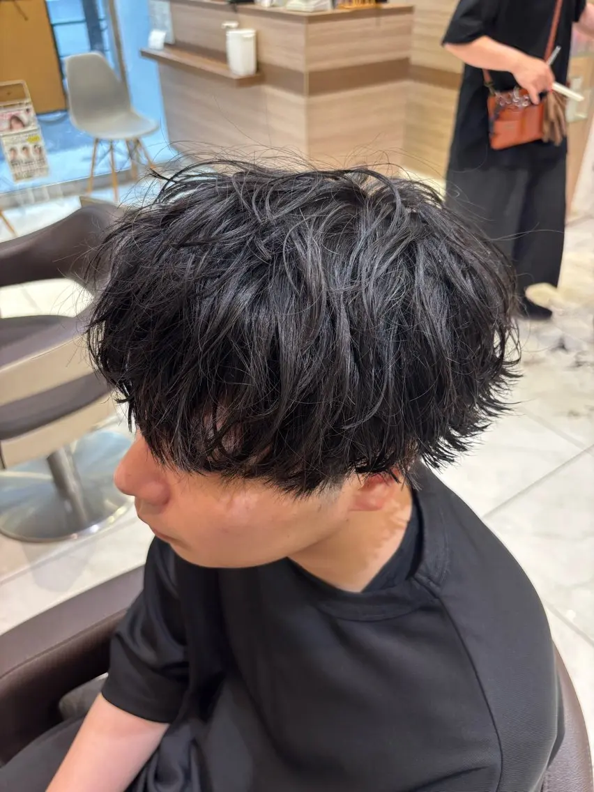 パーマ メンズ 🫧韓国レイヤー🫧 山本 侑平のヘアスタイル