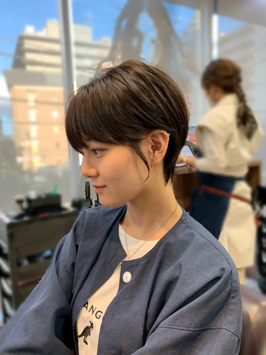 ショート パーマ カット トリートメント 山口 寛生のヘアスタイル