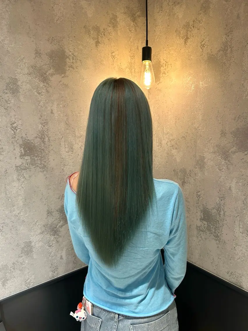 カラー ヘアカラー 💖シールエクステ 韓国ヘアmikotoのヘアスタイル