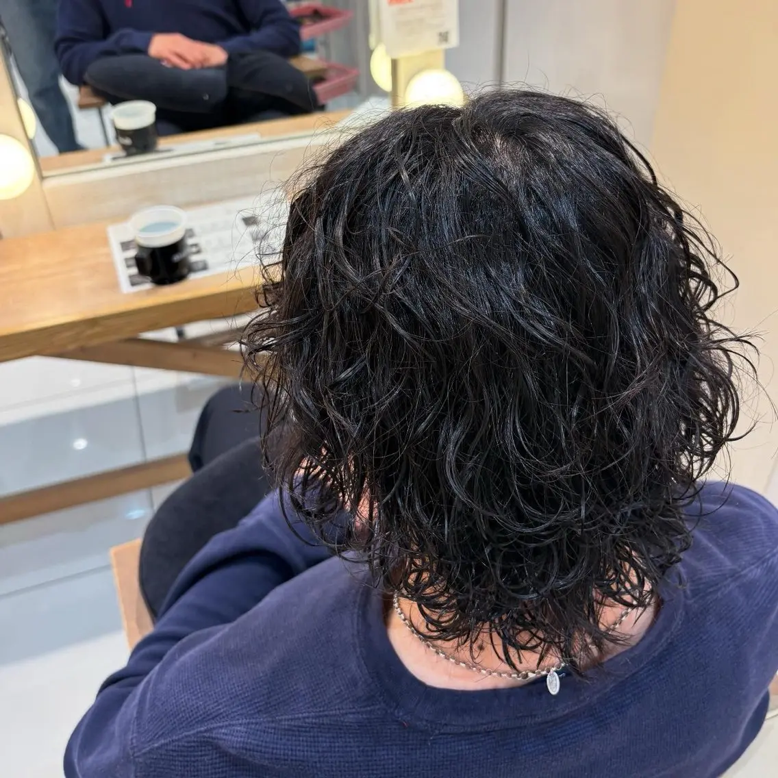 ショート パーマ 本厚木パーマ＆ブリー チMEN'Sショートのヘアスタイル