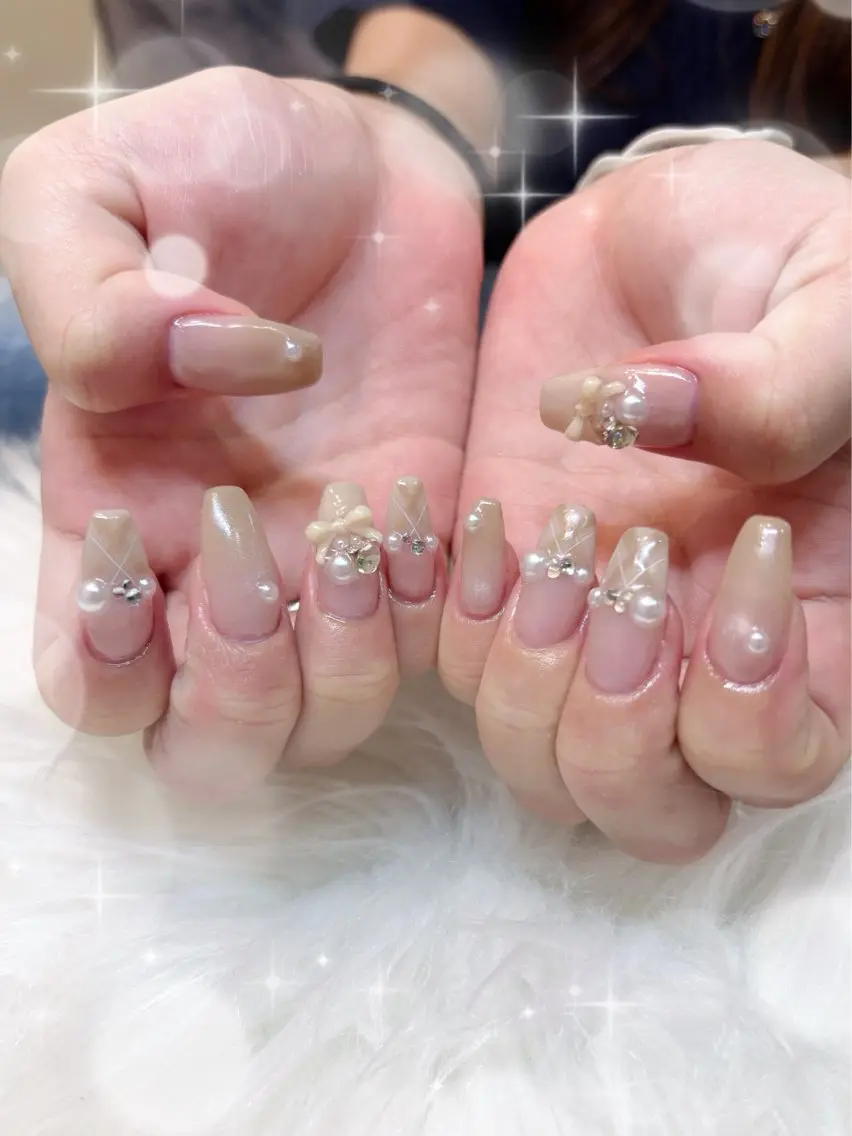 ネイル ハンドネイル Blue daisy 栄本店のネイルデザイン