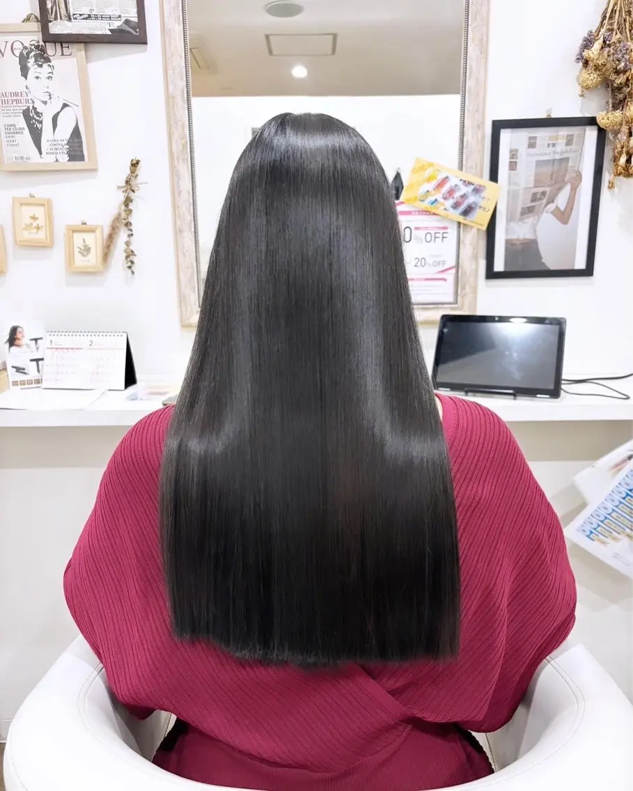 ロング カラー パーマ ブリーチ 髪質改善 ロング トリートメント 酸性ストレート ヘアカラー 縮毛矯正 💎髪質改善専門 jewel boxのヘアスタイル