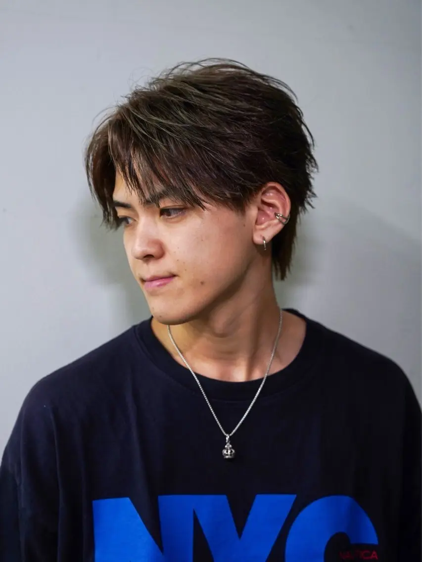 ショート カラー メンズ メンズハイライト ブロンド ハイライトカラー シルバー ハイライト ヘアカラー メンズカット/ ブリーチ/いぶきのヘアスタイル