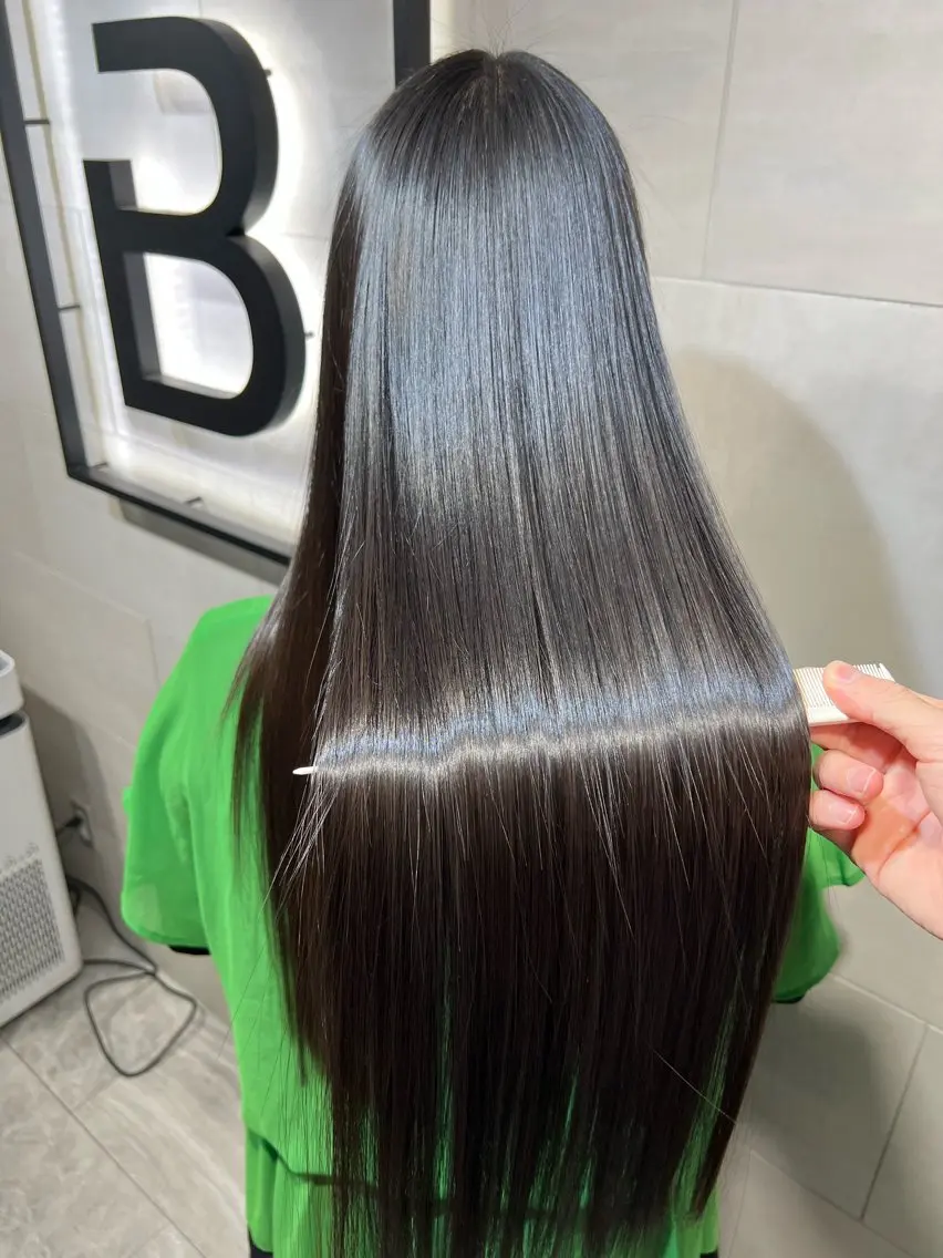 ロング 縮毛矯正 トリートメント 高橋 知里のヘアスタイル