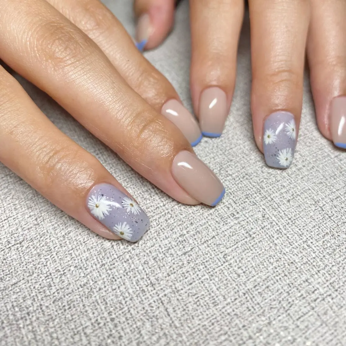 ネイル アートネイル ニュアンスネイル 冬ネイル ハンドネイル 山田 貴子のネイルデザイン
