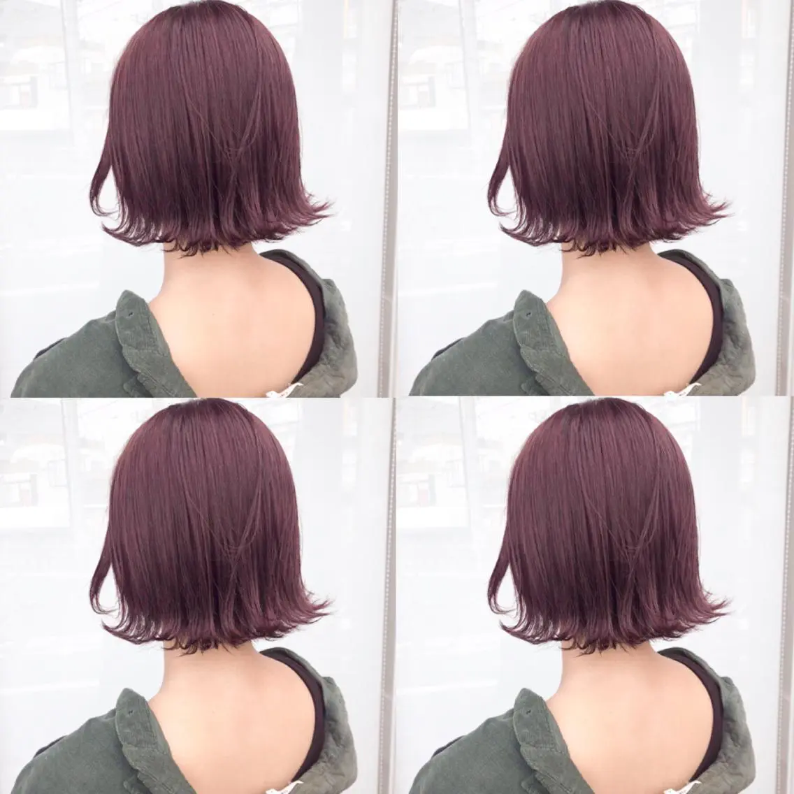 ミディアム カラー ウルフカット ハッシュカット/七海のヘアスタイル