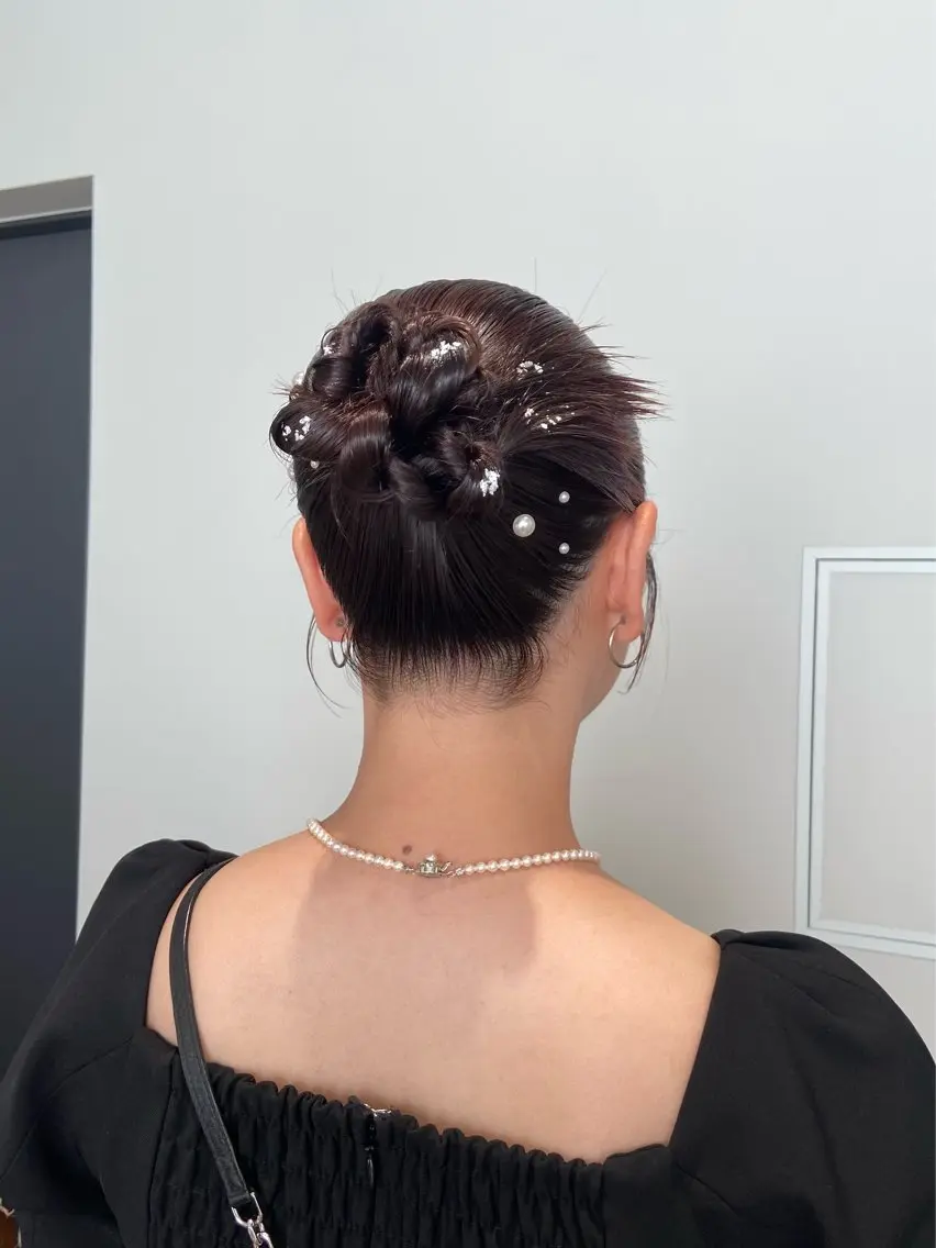 セミロング ヘアセット 石川 瑠琉のヘアスタイル