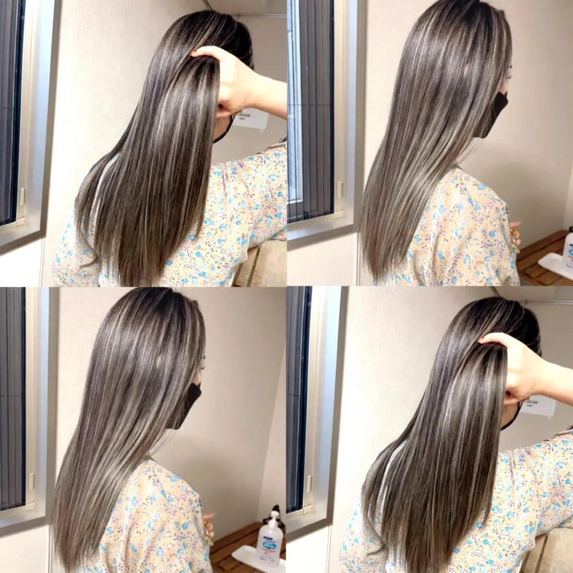 ロング カラー ベージュカラー ハイライトカラー ハイライト ヘアカラー 松井那津子 /ハイライトブリーチのヘアスタイル