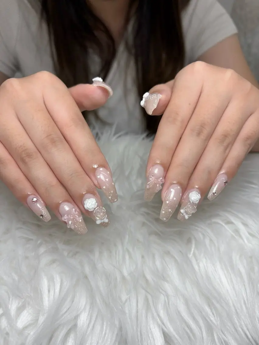ロング ハンドネイル NENENAIL 【シヨン】のネイルデザイン