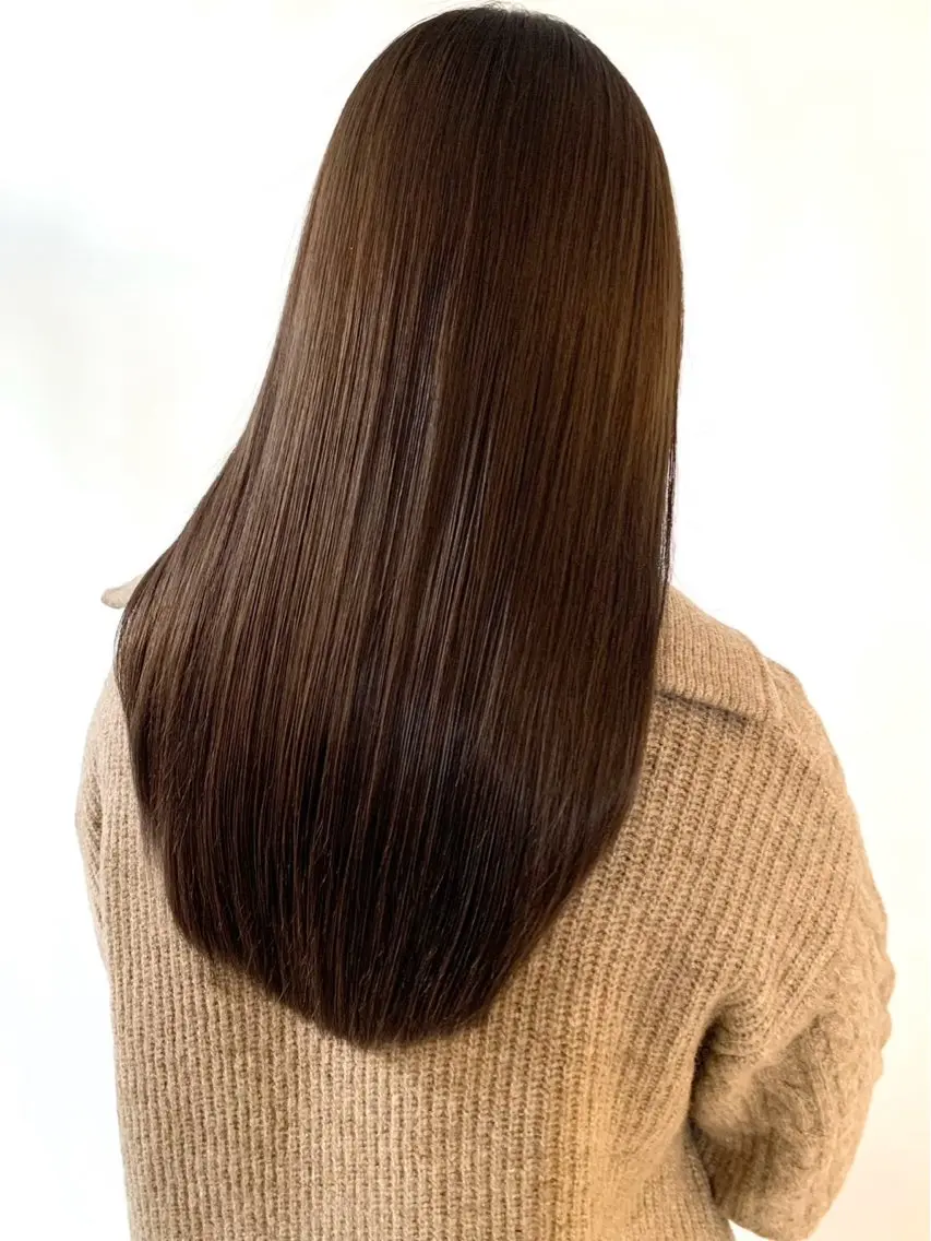 ロング チョコレートブラウン Clair ￤rinkaのヘアスタイル