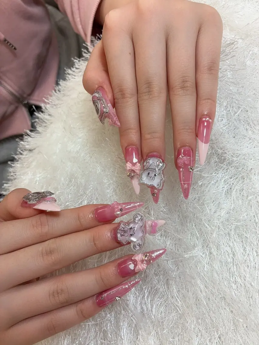 ★チップ長さだし+ジェル★150分持ち込みやり放題¥14980の写真