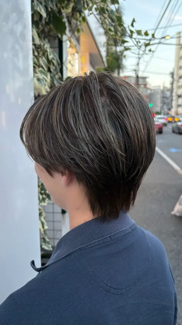 カラー メンズ メンズブリーチ メンズハイライト アッシュ アッシュブラウン アッシュグレー 🌈原宿/推しカラー /マーコ🌈のヘアスタイル