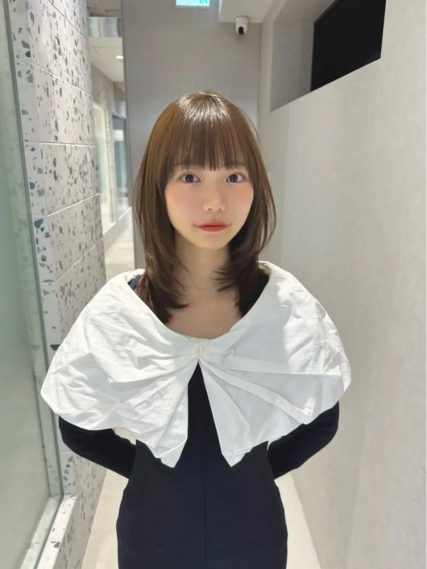 【2回目以降】前髪・顔周りカット+ 透明感ケアカラー +3stepトリートメントの写真