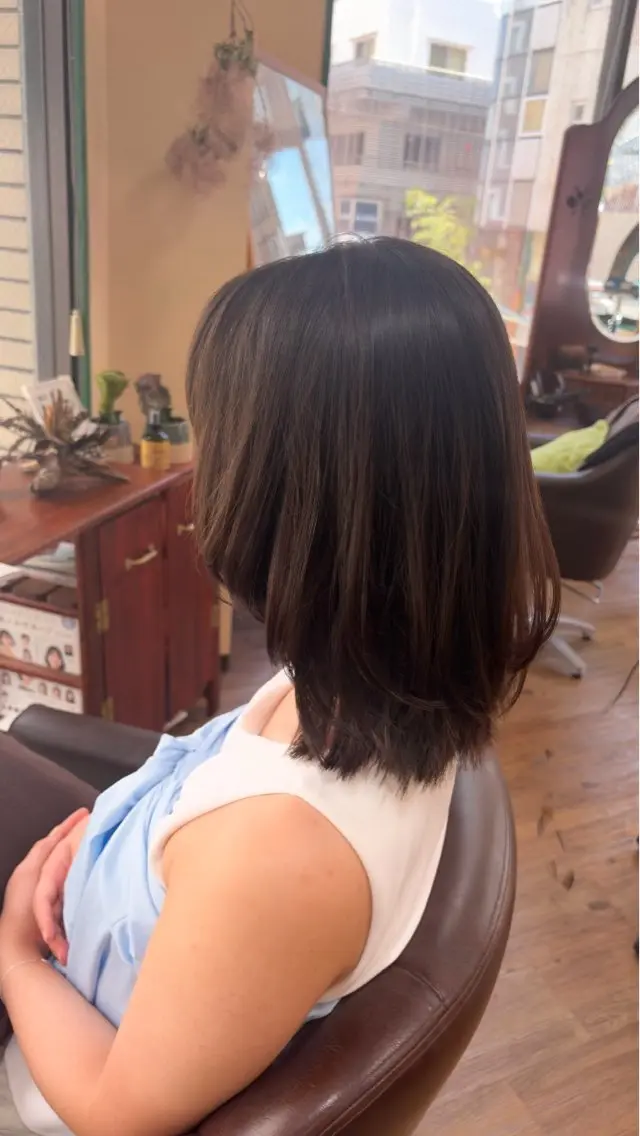 ミディアム カット トリートメント . kanokoのヘアスタイル
