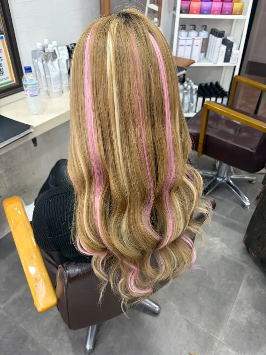ロング ヘアカラー エクステ 🎀U-topia 🎀小西　ゆずほ🎀のヘアスタイル