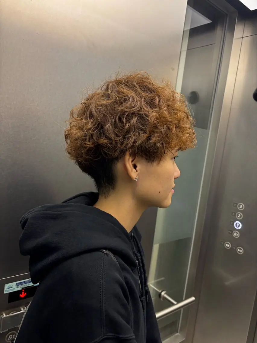 パーマ メンズ メンズパーマ パーマ トリートメント ハードパーマ Rico💜のヘアスタイル