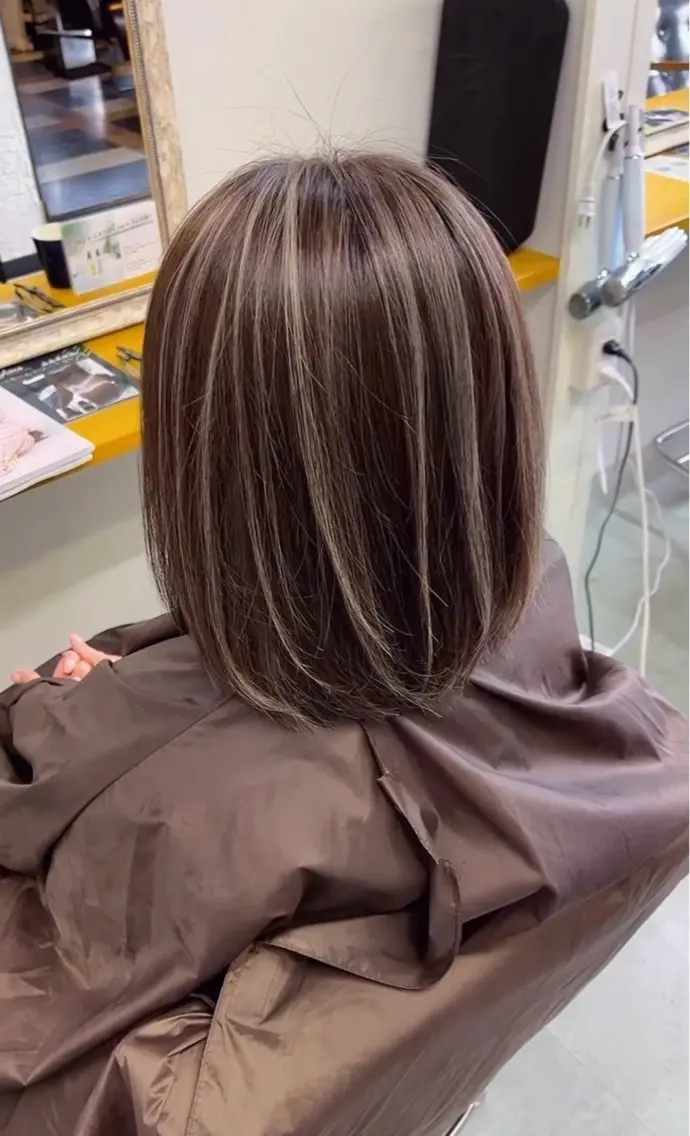 ミディアム ヘアカラー 井上椋介 【Recharme】のヘアスタイル