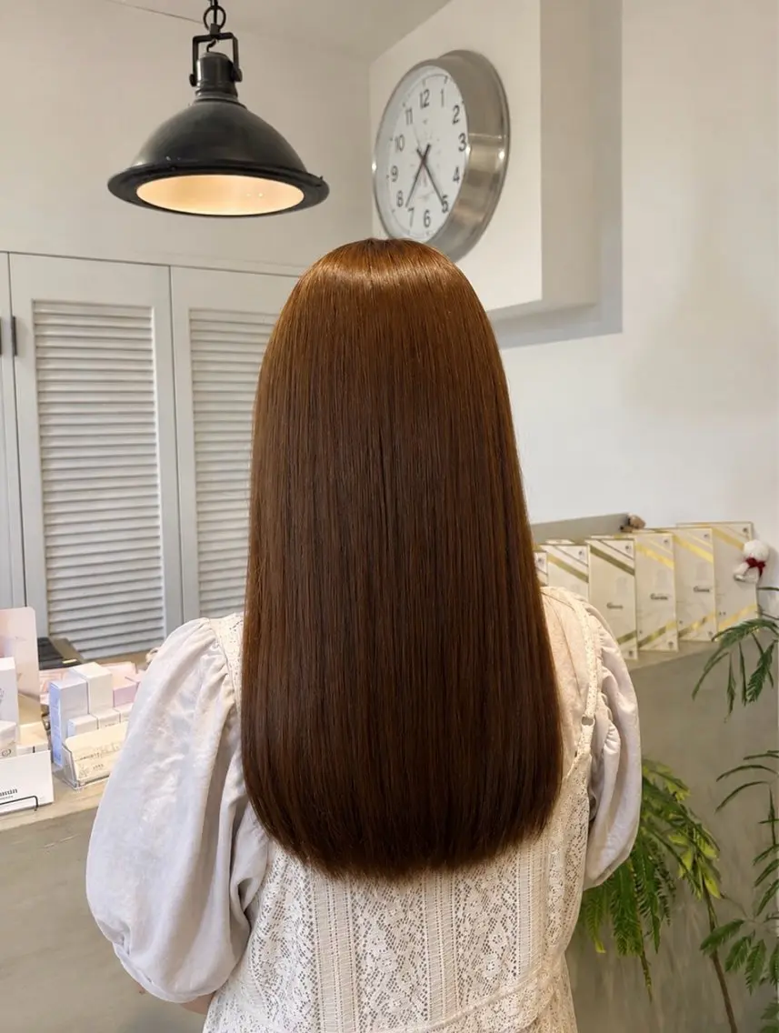 ロング カラー ヘアカラー 安部 美里のヘアスタイル