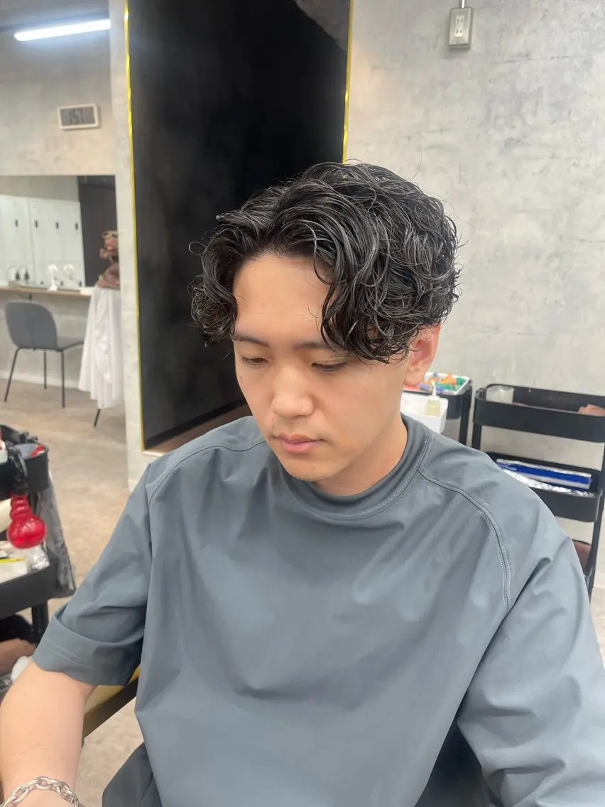 メンズ カット パーマ ✨メンズ支持率no1 野上✨のヘアスタイル