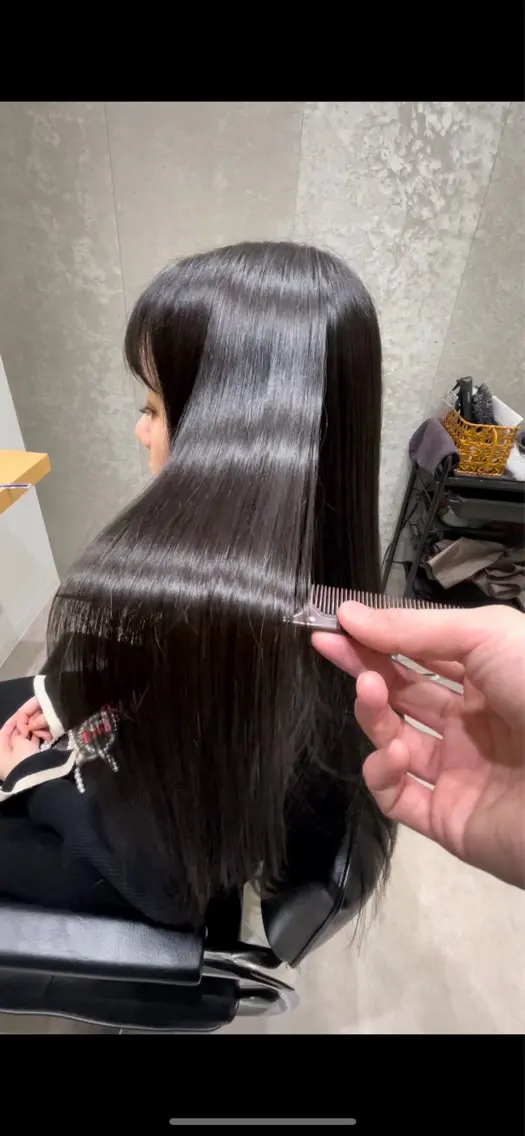 ロング カラー 髪質改善 ロング カット ヘアカラー トリートメント 髪質改善ヘアケア 艶髪特化/上田のヘアスタイル
