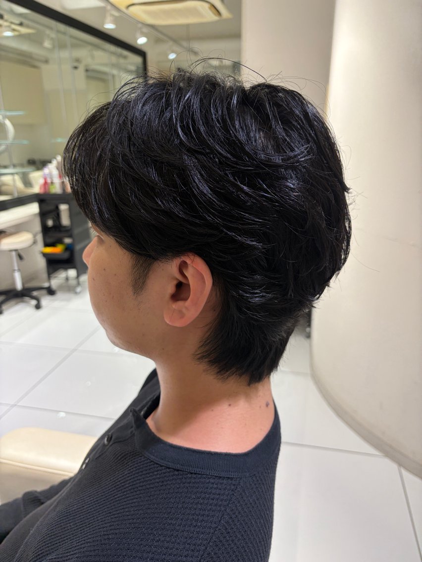 メンズカット+ニュアンスパーマの写真