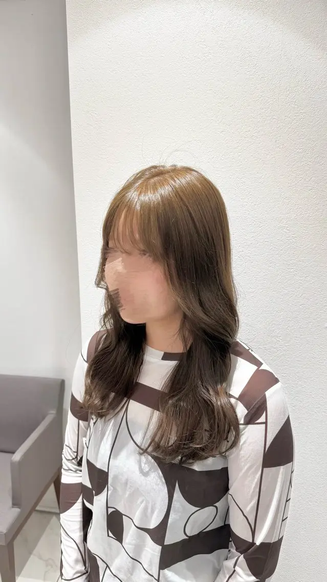 ロング カラー ベージュカラー オリーブベージュ ヘアカラー トリートメント 桜新町/ Mea⭐︎のヘアスタイル