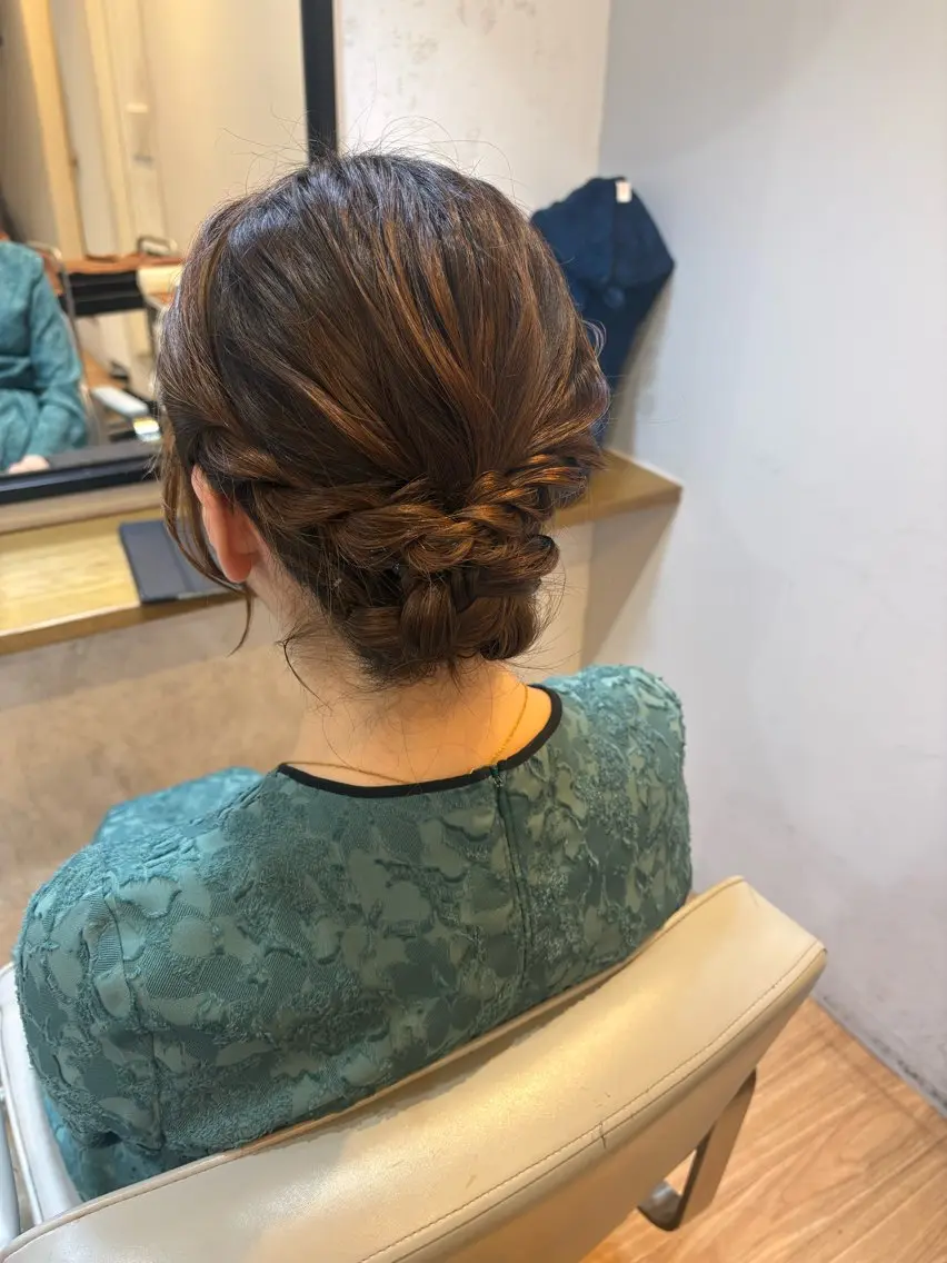 ヘアアレンジ ヘアセット 韓国ヘアー🇰🇷 MIWAのヘアスタイル