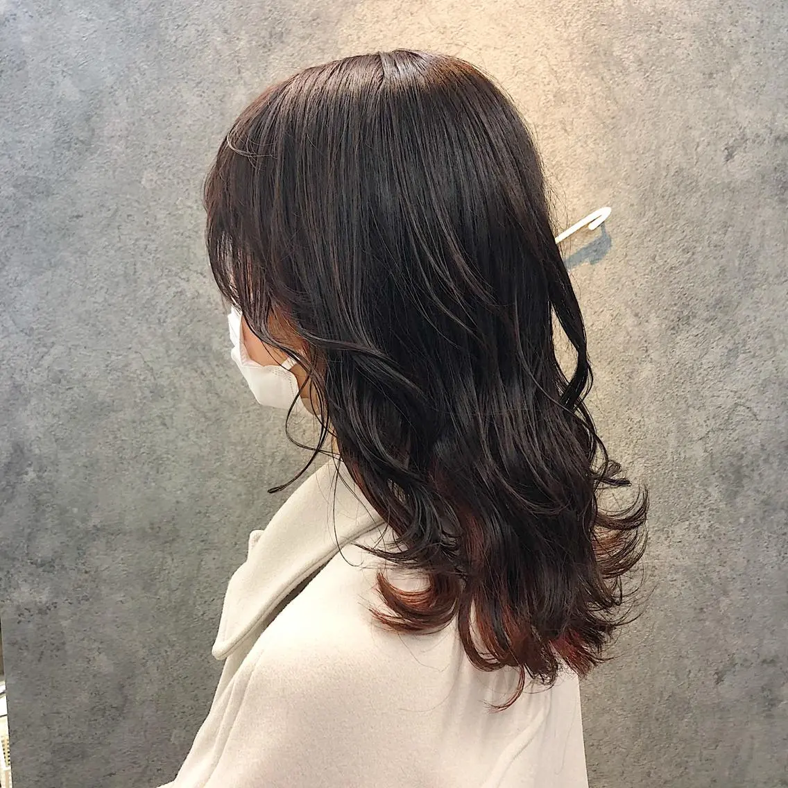 セミロング カット ヘアカラー トリートメント 所渉/韓国レイヤー /ウルフカットのヘアスタイル