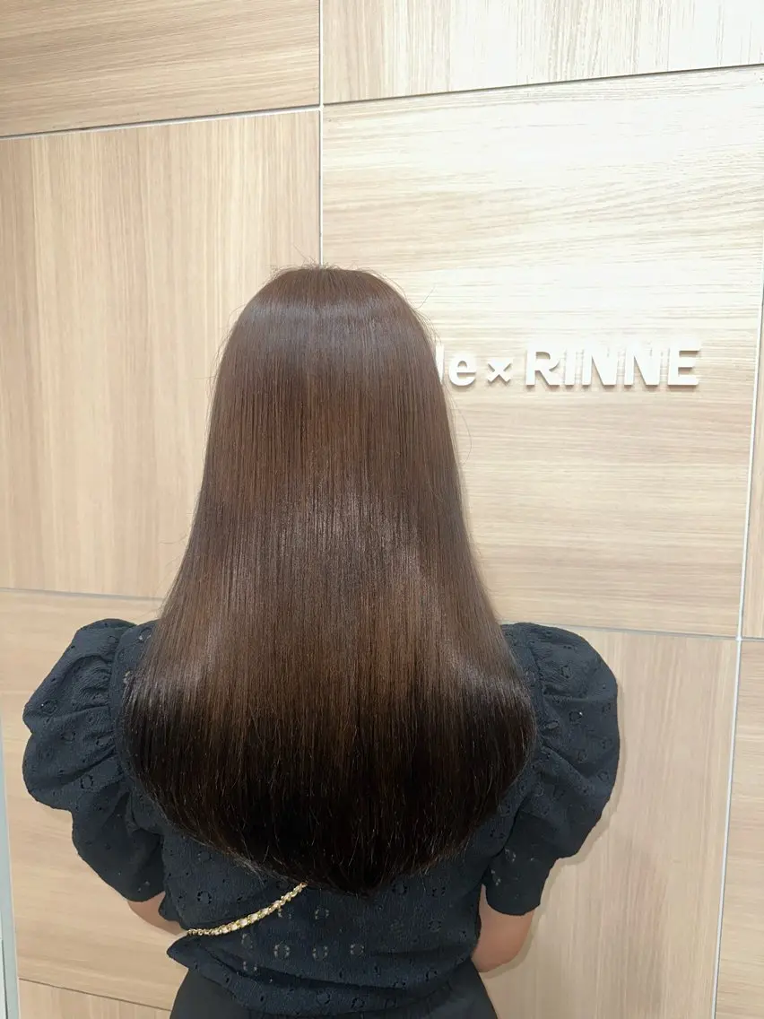 《《🥀傷んだ髪を修復🌹》》ブラウン系カラー🌰➕✨Aujua（4step）トリートメント✨➕ナノバブル🚿の写真