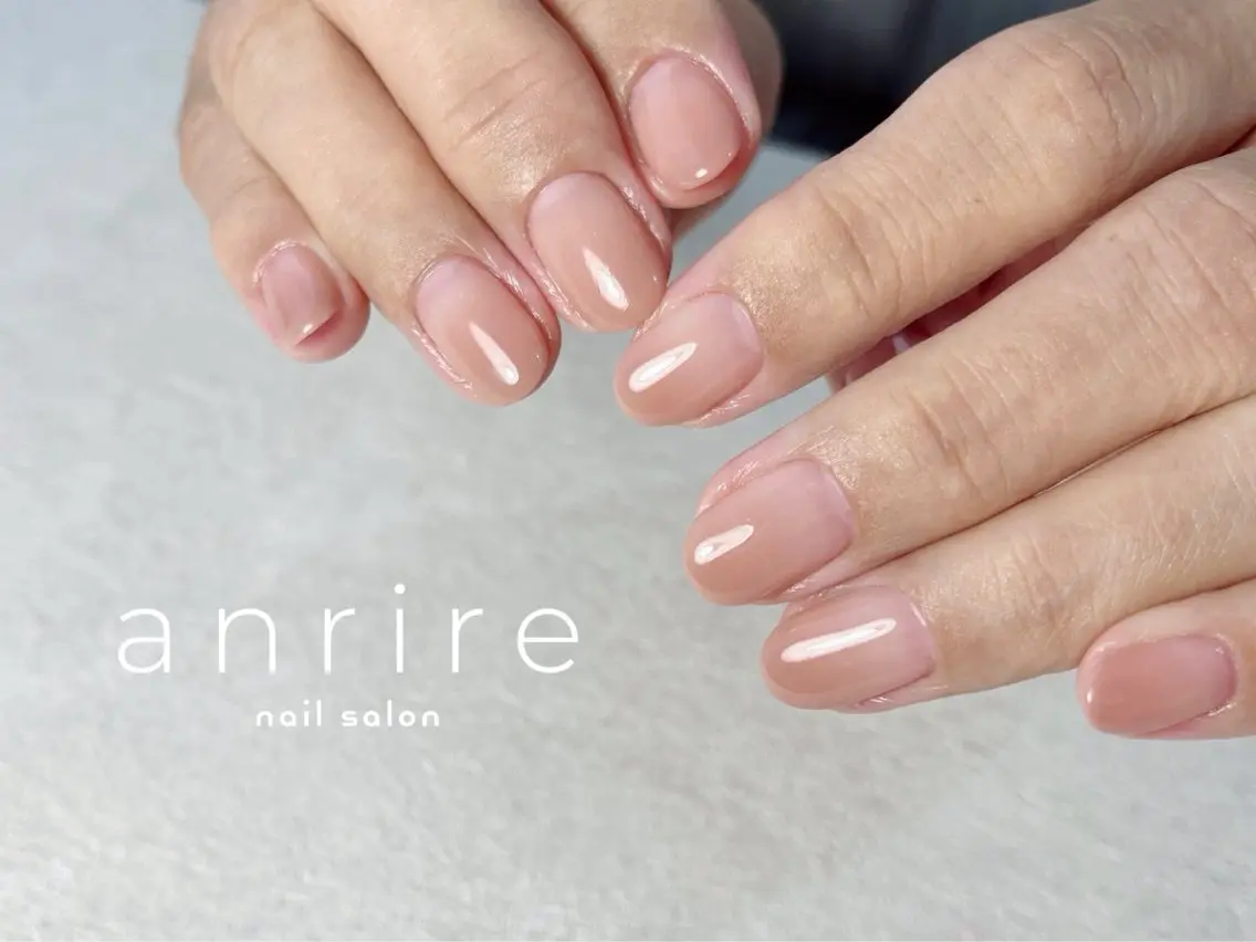 ネイル アートネイル ジェルネイル グラデーション オフィスネイル パラジェル nailsalon anrireのネイルデザイン