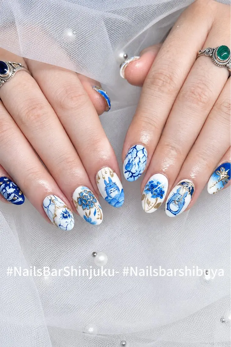 ネイル ボルドー ブラウン チークネイル ドット フットネイル NAILS BAR SHINJUKUのネイルデザイン