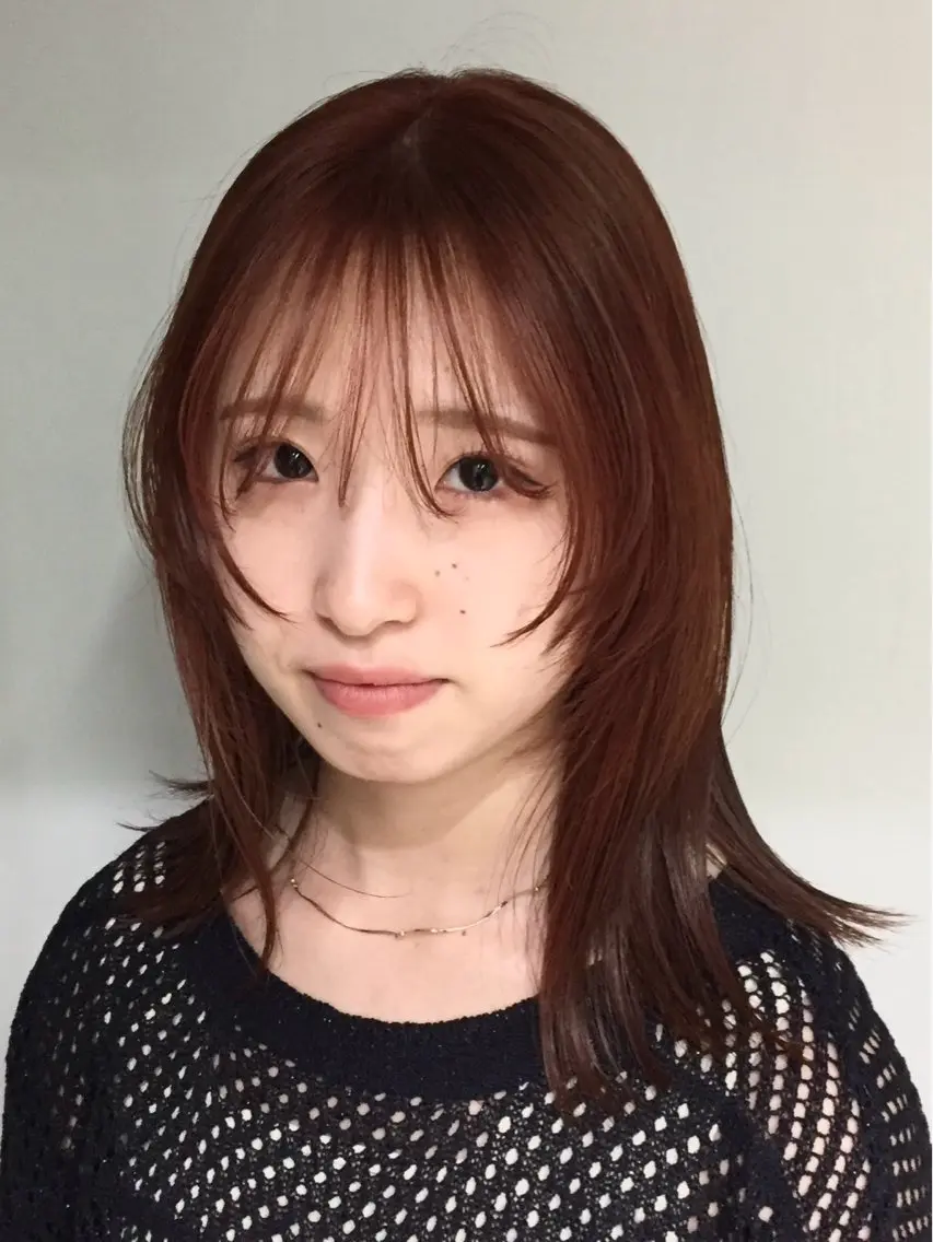 ミディアム カット ヘアカラー 大関 星翔のヘアスタイル