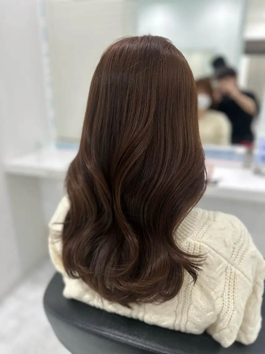 セミロング カラー ケアカラー カット ヘアカラー 🐺韓国風メンズ特化 あさひ🐺のヘアスタイル