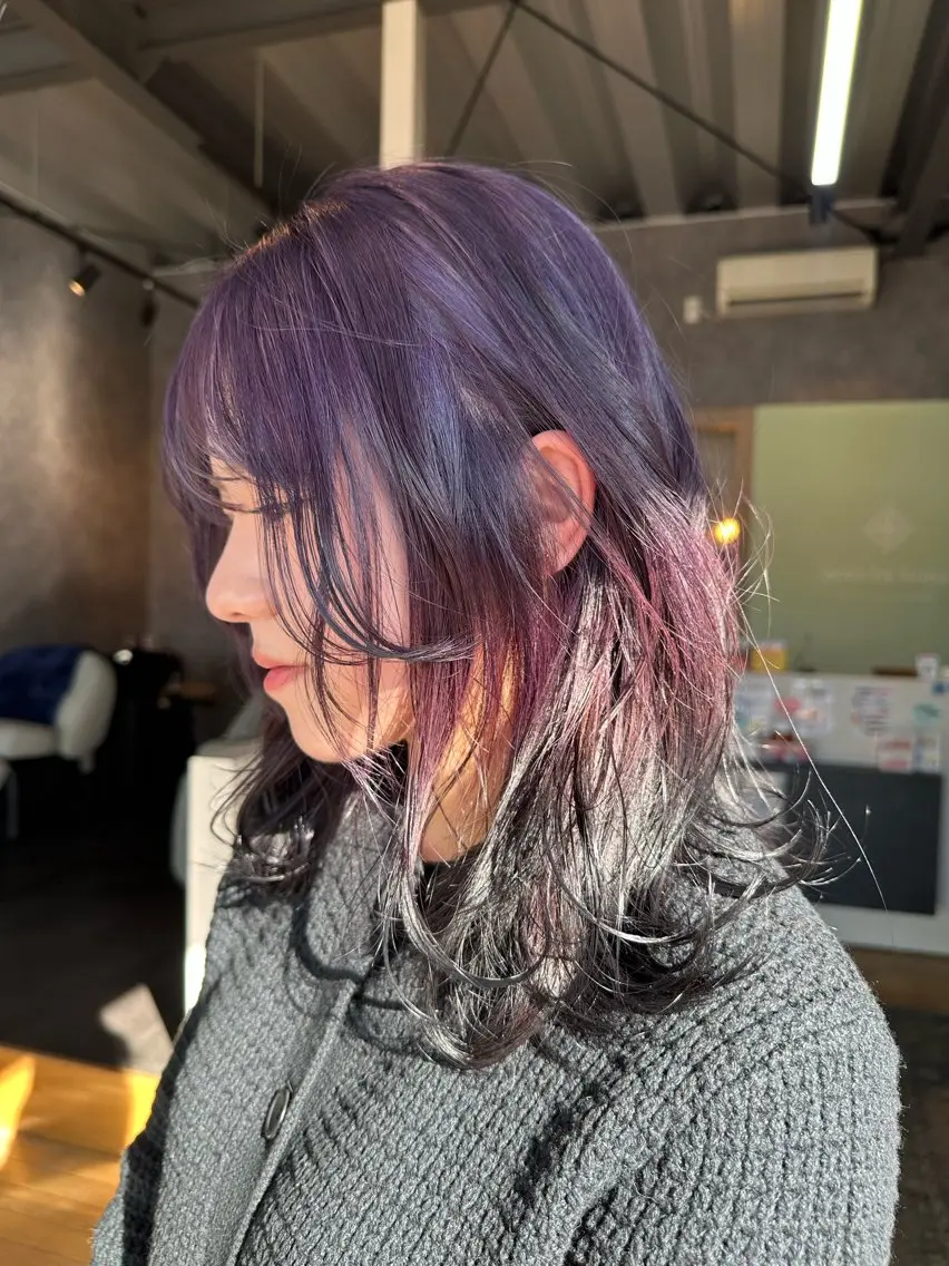 セミロング 坂庭 美夢のヘアスタイル