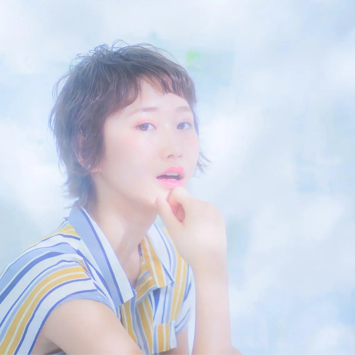 ショート カラー ショートヘア 🪐脱白髪染め 🪐松尾菜々美のヘアスタイル