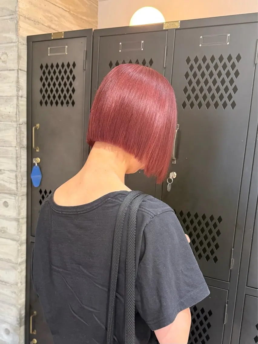 カラー カット ヘアカラー トリートメント 色落ち綺麗透明感カラ /ボブ/ナカツヒカルのヘアスタイル
