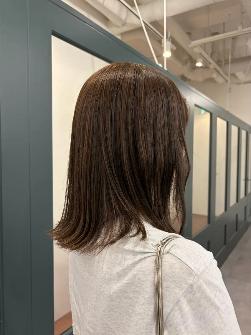 カラー グレージュ オリーブグレージュ オリーブグレー ヘアカラー ブリーチ無しカラー 垢抜け/🌱Yutaのヘアスタイル