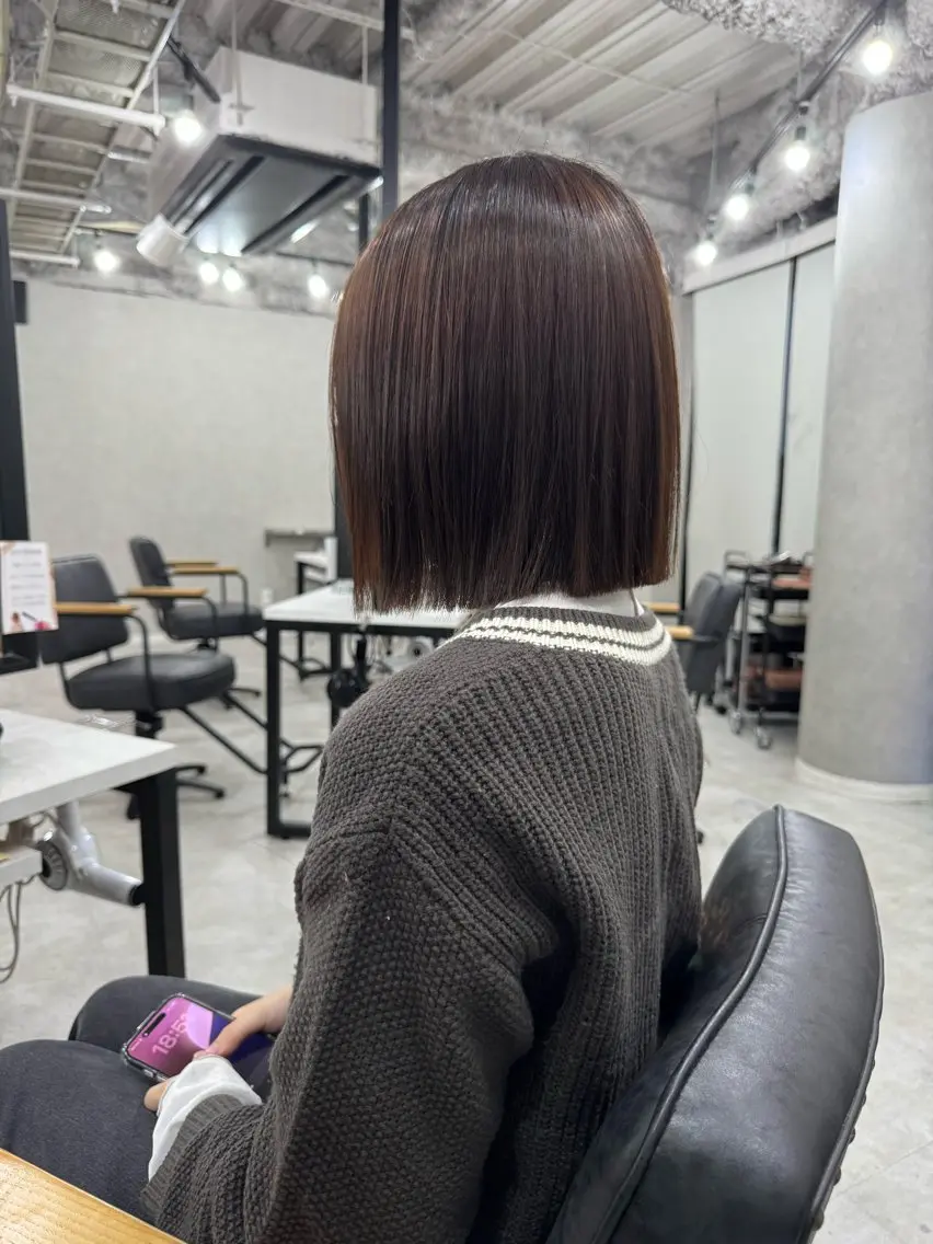 ショート ボブ 無料カットモデル/ 梅田🌱さかそ。のヘアスタイル