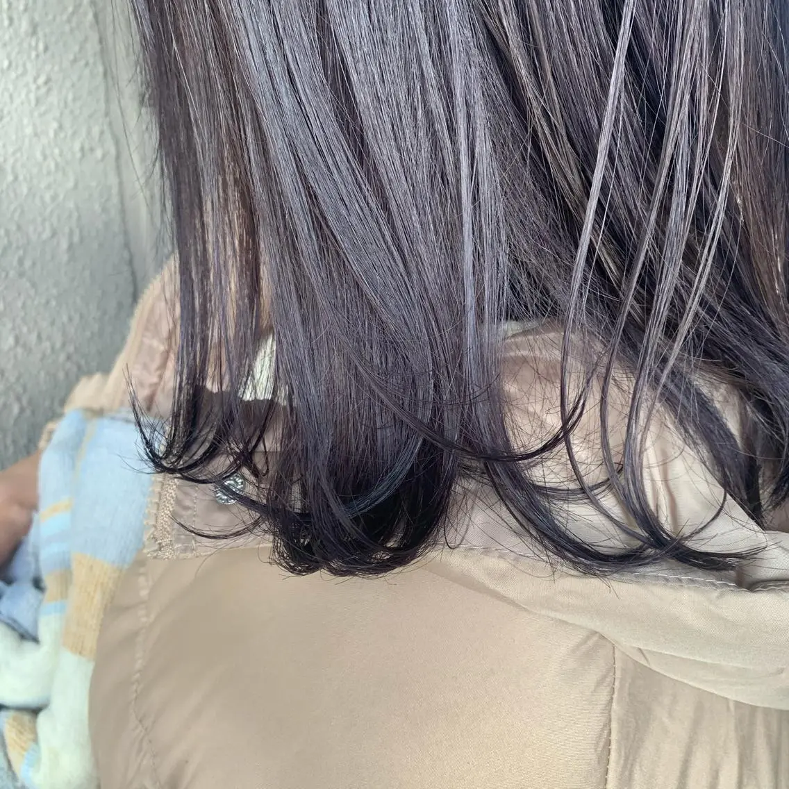 セミロング カラー ラベンダーカラー ラベンダーグレー chouette/ 根本優希のヘアスタイル