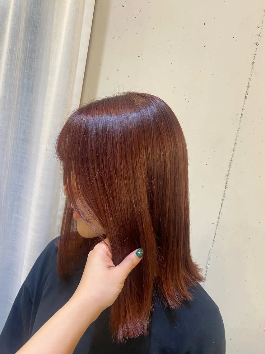 セミロング カラー ブリーチ . SHIZUKAのヘアスタイル